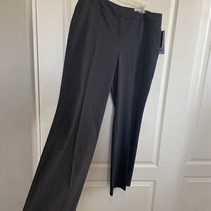 Alfani Straight Leg Dress Pants Trousers Charcoal Size 14W
